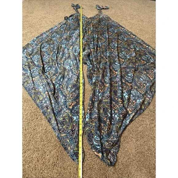Corte Hindu 100% Silk Harem Jumpsuit Free Size NWT Festival Resort Summer (read) - Picture 11 of 12
